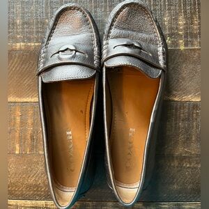 Vintage Coach Metallic Silver Women's Loafers